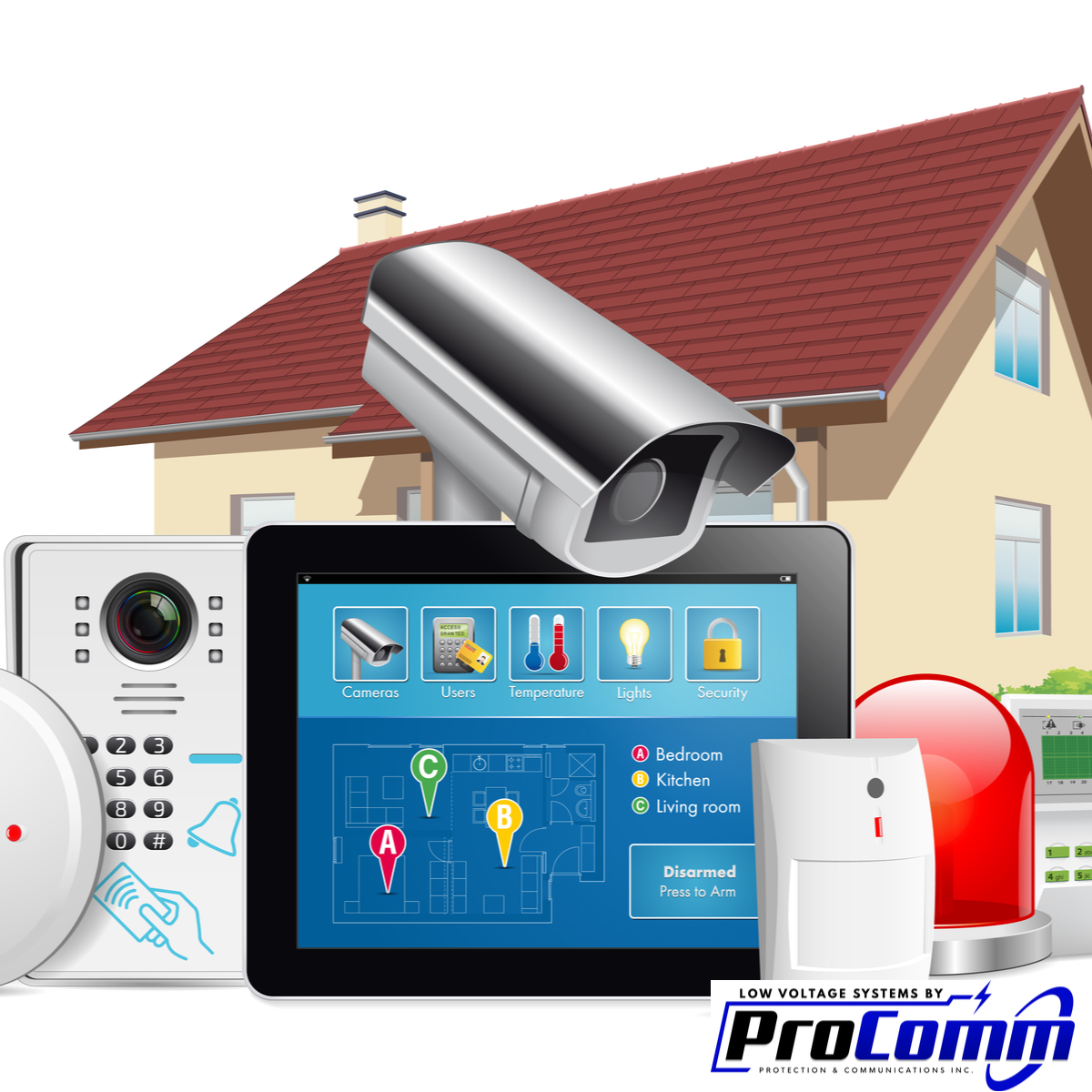 Is Pro-Comm Available for Security System Installation in Bellevue?